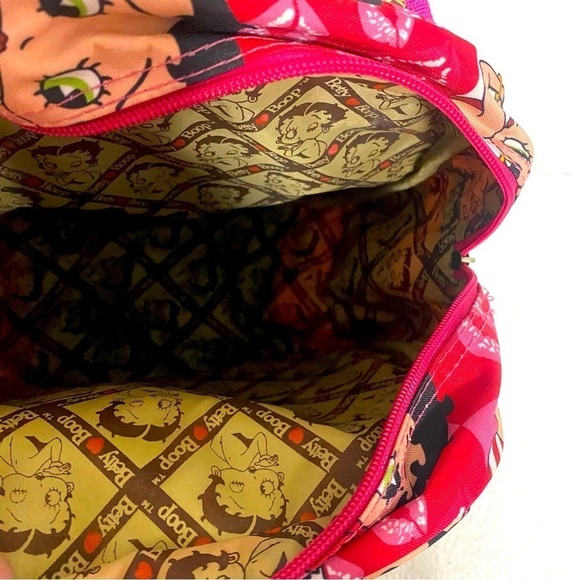 Betty Boop Backpack Purse 13" Carry Red Tote Bag Birthday, School Unique EUC - Picture 5 of 13